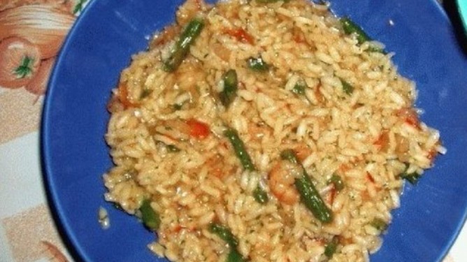 Arroz con camarones